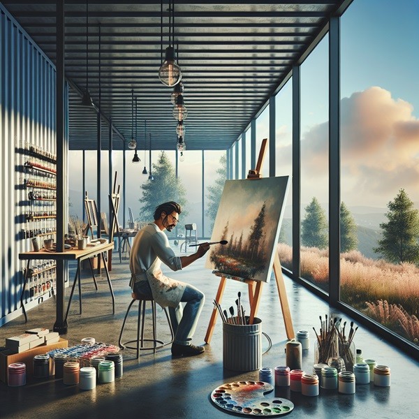 Container Home Art Studio in Texas: Cost, Building Laws, Permits & Zones 