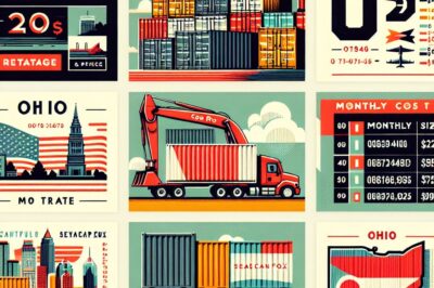 Ohio Cargo Container Storage Rental: Monthly Cost & Sizes